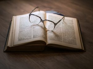 Book and Glasses